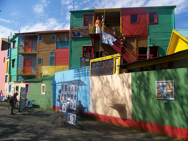 Caminito en el barrio la boca de buenos aires