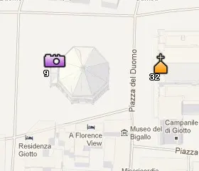 Situación del Baptisterio de San Giovanni