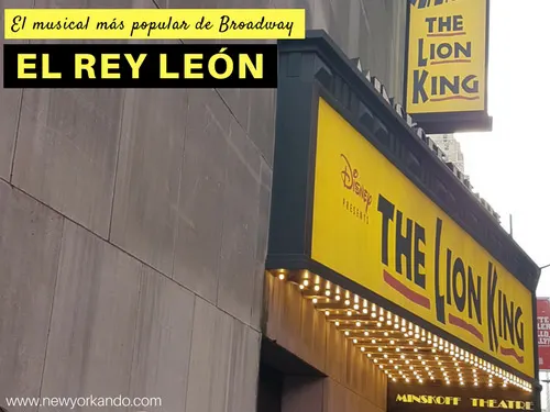 Entradas baratas a El Rey León el musical más popular de Broadway. Foto de AHM