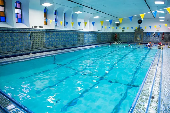 Semi-Olympic pool at the West Side YMCA in Manhattan - Photo courtesy of Booking