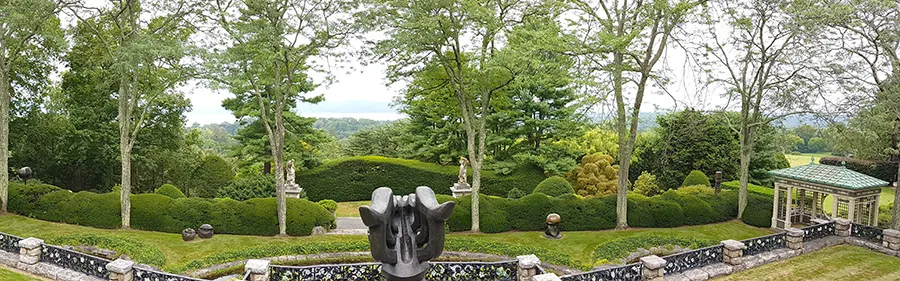 Mirador del Río Hudson desde la cima de Kykuit la mansión de la familia Rockefeller en Sleepy Hollow - Foto de Andrea Hoare Madrid