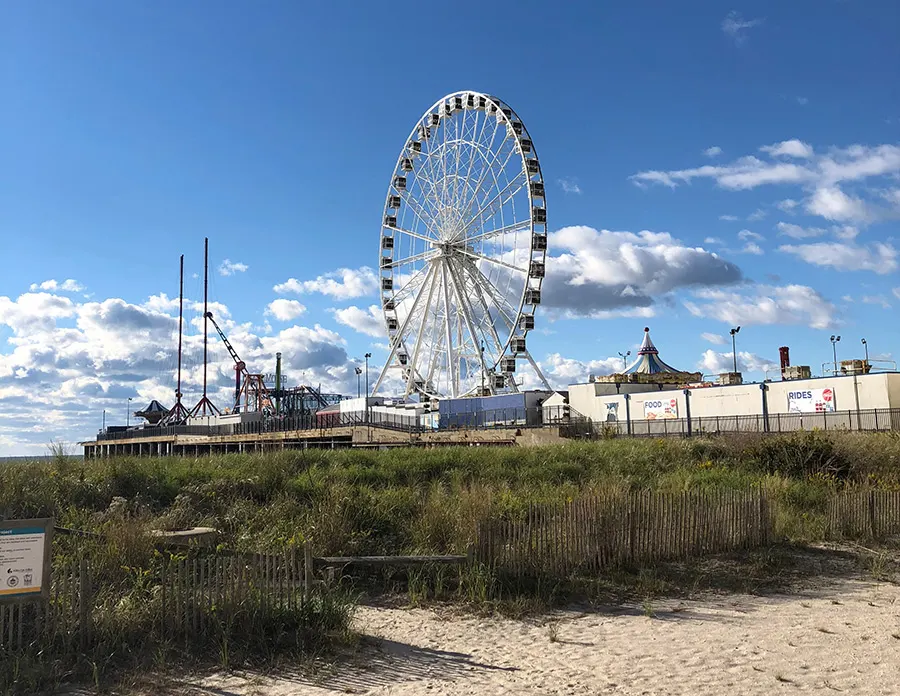 The Atlantic City skyline along the shore. Photo by Kealan Burke on Unsplash, available at https://unsplash.com/photos/fTsUGuLxAlA
