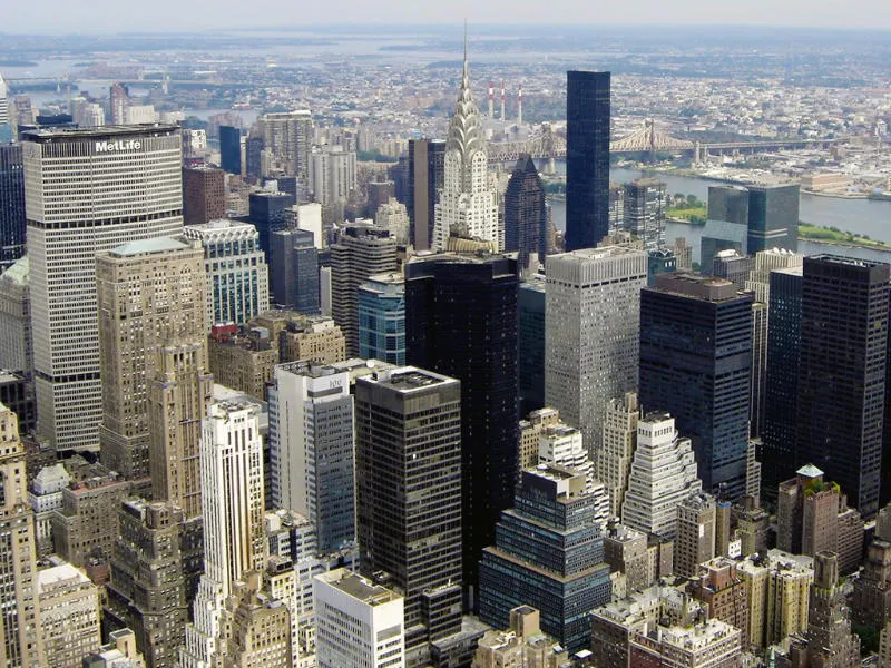 Rascacielos de Manhattan vistos desde el mirador del Empire State - Foto de Andrea Hoare Madrid