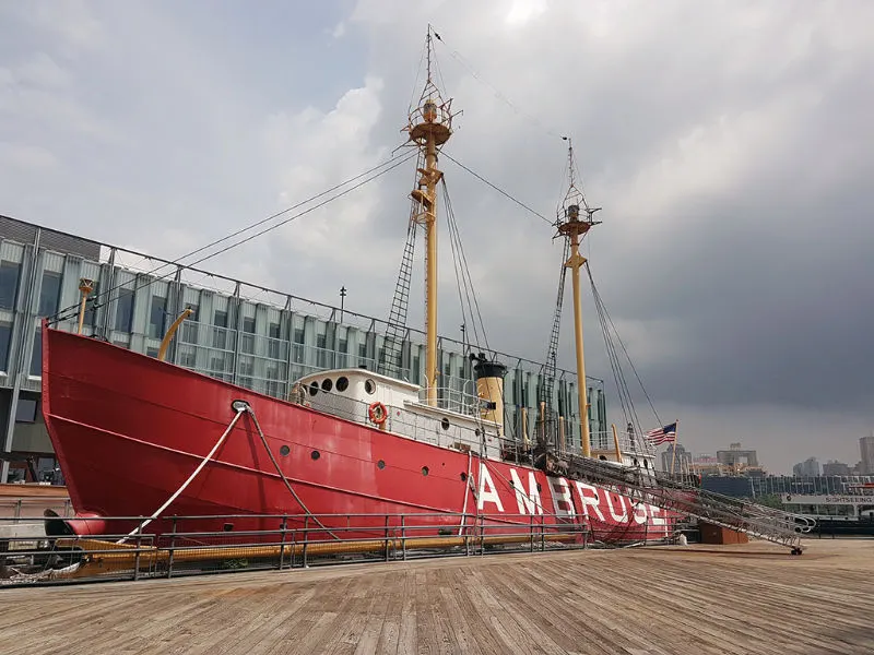 Buque Faro Ambrose parte de la colección del South Street Seaport Museum - Foto de Andrea Hoare Madrid