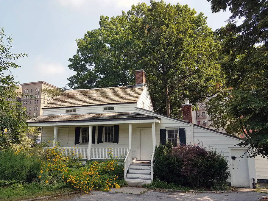 Entrance to the Edgar Allan Poe Cottage in the Bronx, New York - Photo by Andrea Hoare Madrid