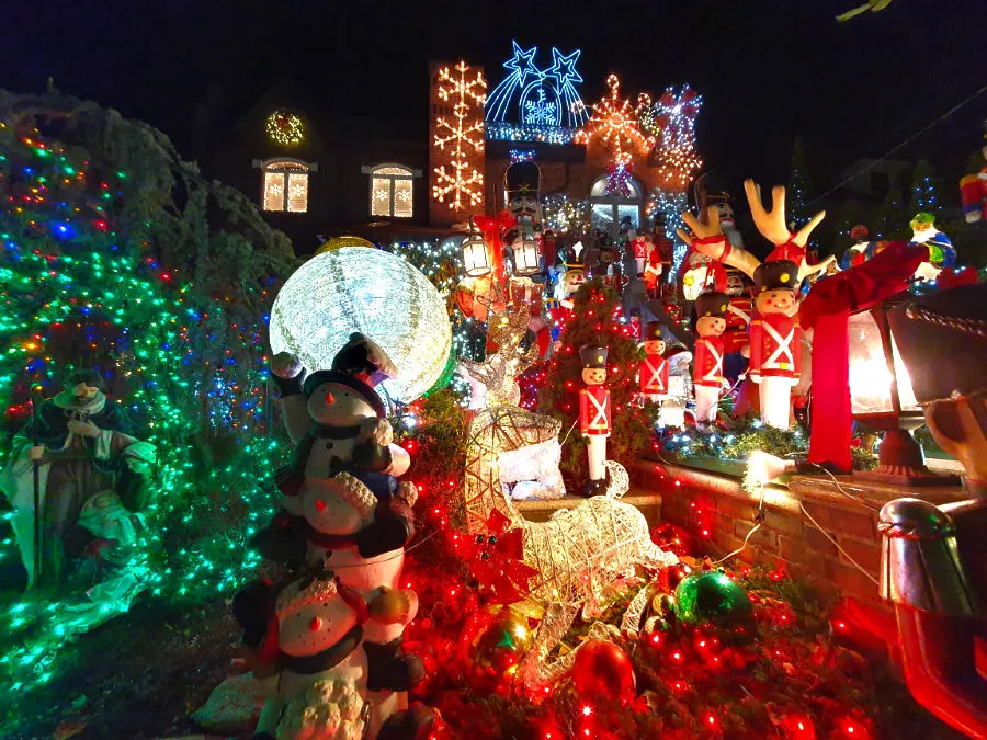 Entrance to Lucy's House in Dyker Heights, Brooklyn, a woman known for her over-the-top but lovable Christmas decorations. Photo by Andrea Hoare Madrid