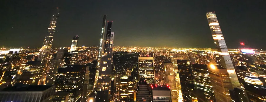 Panorámica del Billonaires Row desde el observatorio del Top of the Rock. Guía de los rascacielos de nueva york - Foto de Andre Hoare Madrid