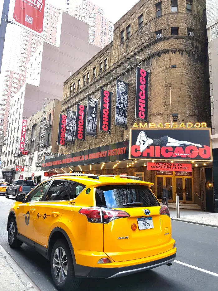 Ambassador Theatre on Broadway, home of the musical Chicago - Photo by Andrea Hoare Madrid