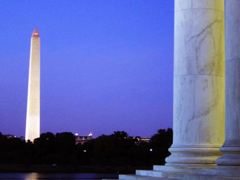 Obelisco visto desde el memorial de Thomas Jefferson - Foto de Andrea Hoare Madrid