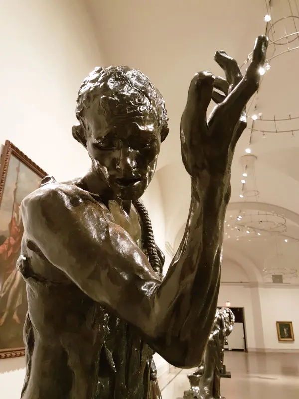 Detalle de una escultura de Auguste Rodin expuesta en el Brooklyn Museum - Foto de Andrea Hoare Madrid