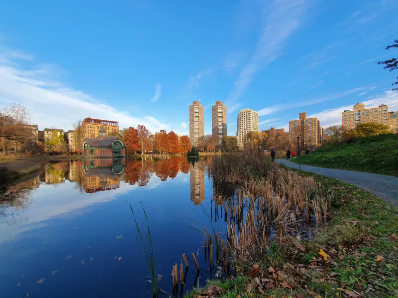 Harlem Meer al norte de Central Park, límite con Harlem. Foto de Andrea Hoare Madrid