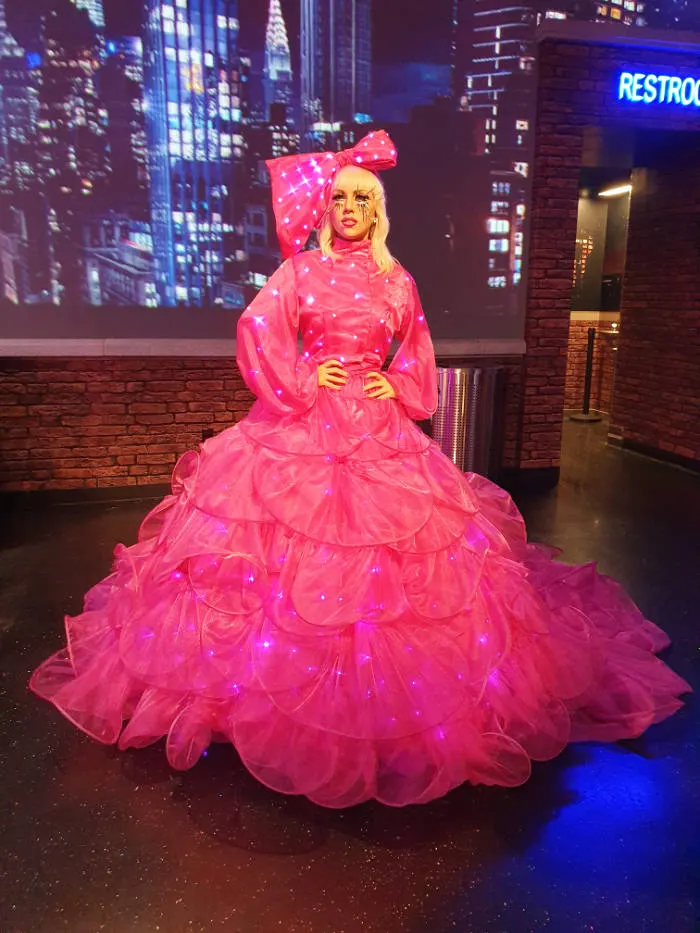 Figura de Cera de Lady Gaga en el Madame Tussauds de Nueva York (Glow Gala del piso 5). Foto de Andrea Hoare Madrid