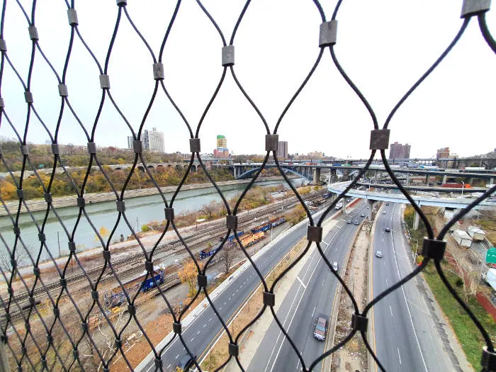 View of the Harlem River and its surroundings from the High Bridge in Washington Heights, Manhattan. Photo by Andrea Hoare Madrid