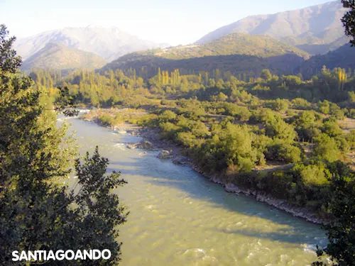 Vista Panorámica Cajón del Maipo. Foto de Andrea Hoare Madrid para Santiagoando