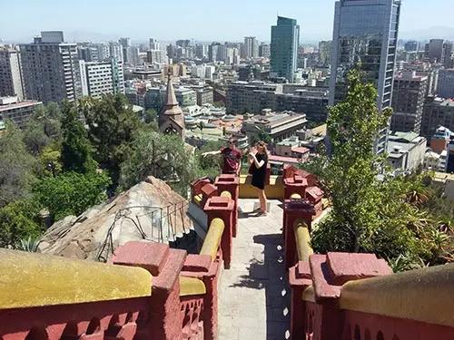 Mirador del Cerro Santa Lucia. Foto de Andrea Hoare Madrid. Guía Santiagoando