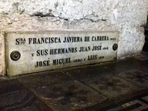 Sepulcro de los hermanos Carrera en la Catedral de Santiago - Foto de AHM