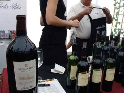 Vinos de Viña Santa Rita en la fiesta de la Vendimia de Buin. Foto de AHM