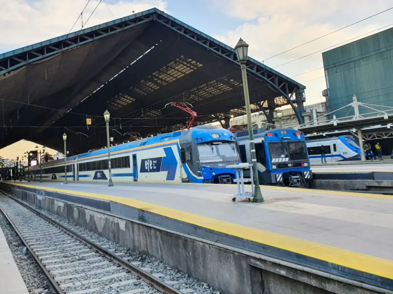 Distintos servicios de trenes desde Santiago detenidos en la Estación Central o Estación Alameda - Foto de Andrea Hoare Madrid