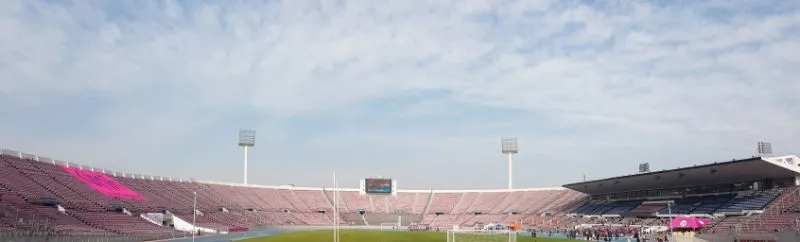 Cancha y graderías del Estadio Nacional de Chile - Foto de Andrea Hoare Madrid