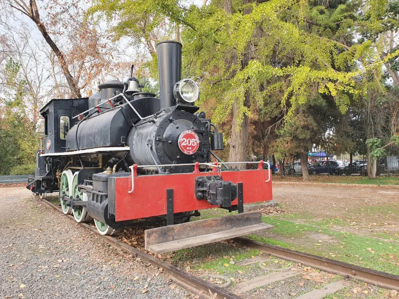 Locomotoria 205, la máquina más antigua del Museo Ferroviario de Santiago - Foto de Andrea Hoare Madrid