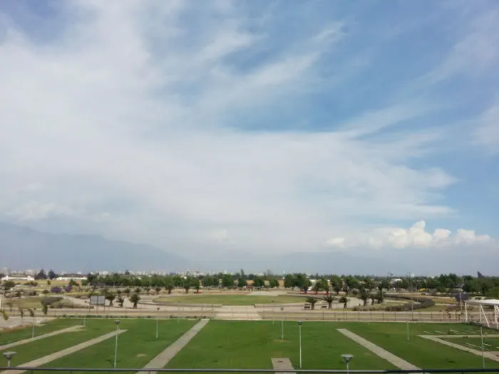 Vista del Parque Bicentenario Cerrillos desde el edificio del Ex Terminal Aéreo - Foto de AHM