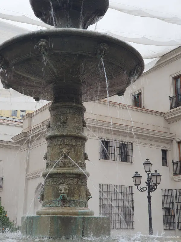 Detalle de la Fuente en el Patio de los Naranjos del Palacio del Moneda. Foto de Andrea Hoare Madrid