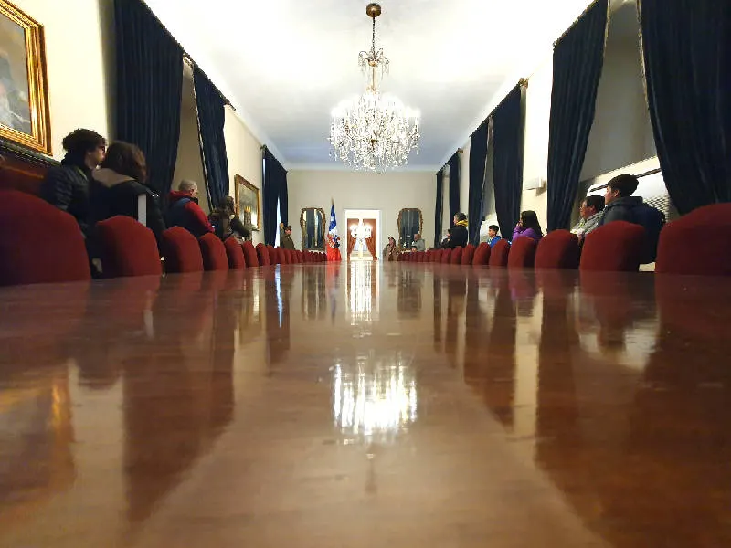 Salon O'Higgins del Palacio de La Moneda. Foto de Andrea Hoare Madrid