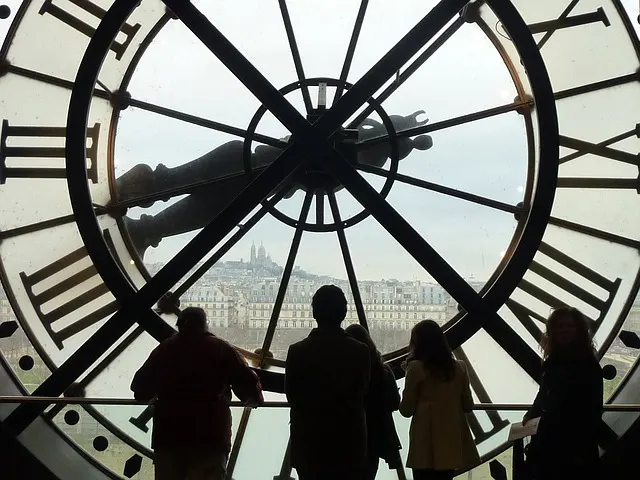 O relógio do Museu de Orsay. O relógio do Museu de Orsay.