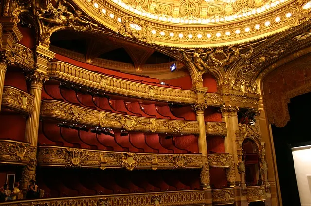 Interior da Opéra Garnier. sala opera garnier