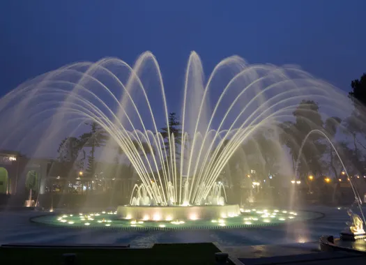 Fuente del circuito mágico del agua en Lima