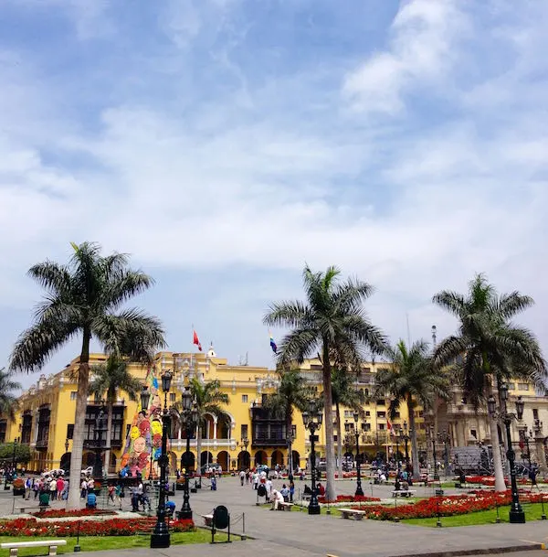 Plazas de lima Plaza de armas de lima