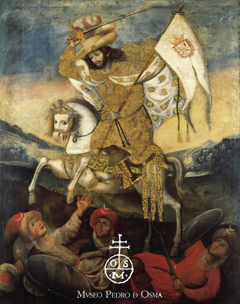 Pintura de Saint_James_Moorslayer en el Museo Pedro de Osma