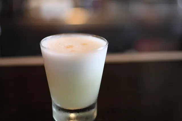 Trago peruano Pisco Sour