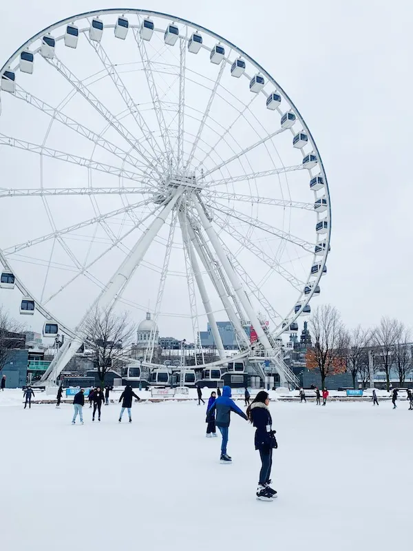 Pista patinoire vieux port montreal Patinar en invierno en montreal