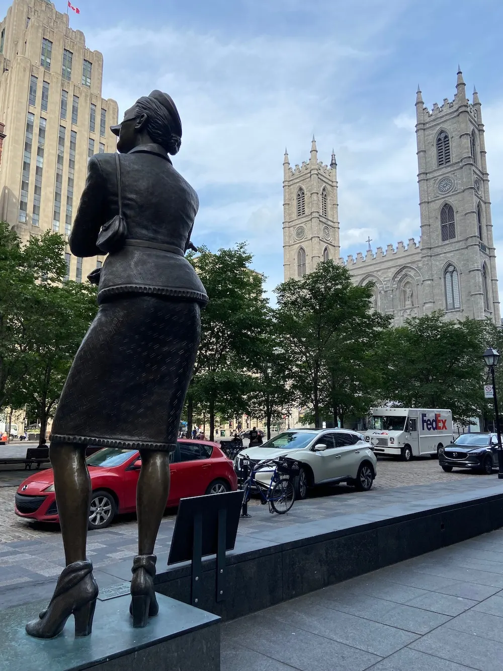 Place Basilique de Notre dame Plaza en el Vieux montreal