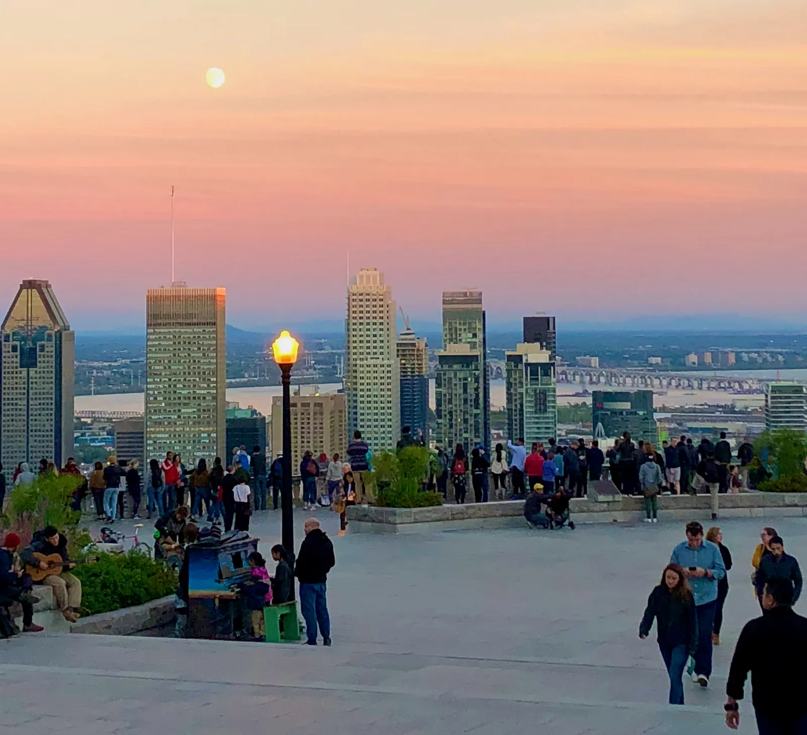 Vista desde la cima del parque mont royal