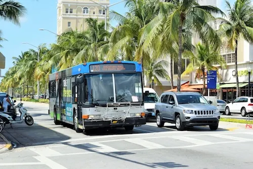 Bus en downtown miami