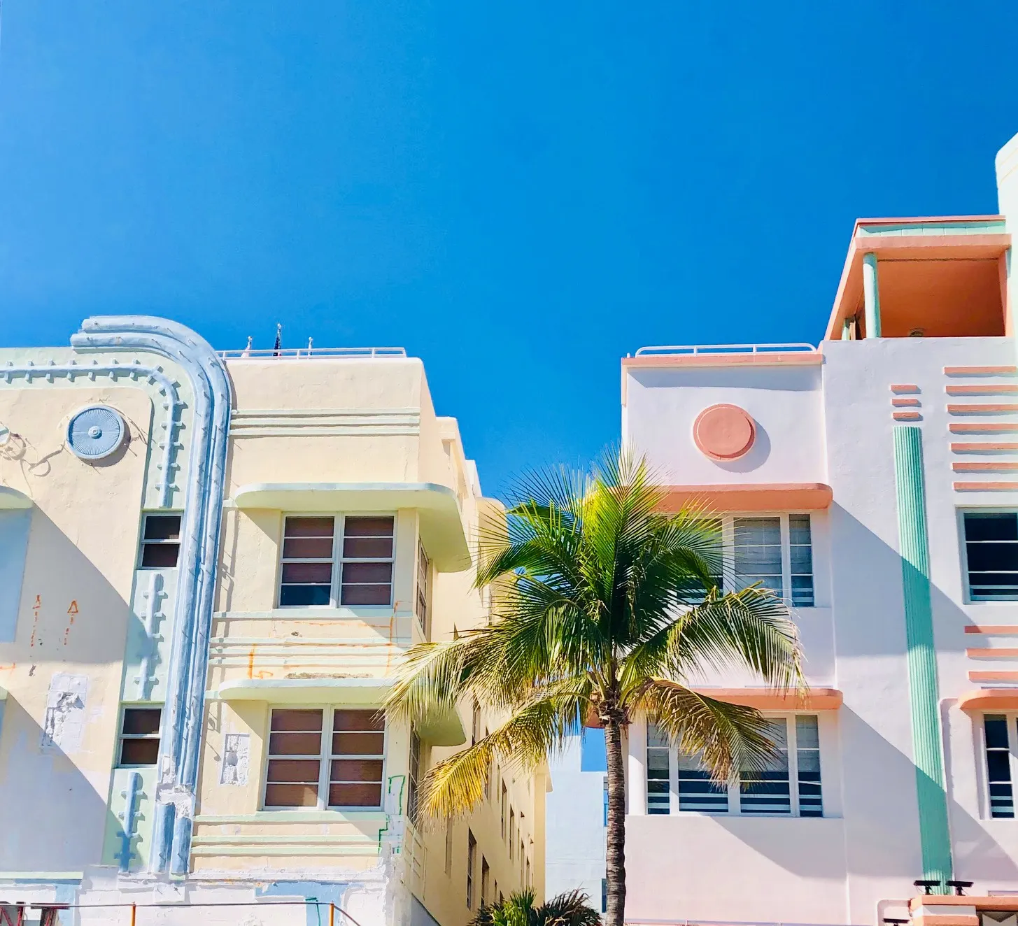Colores de edificios Ocean drive